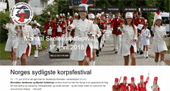 Desktop Screenshot of mandalkorpsfestival.no